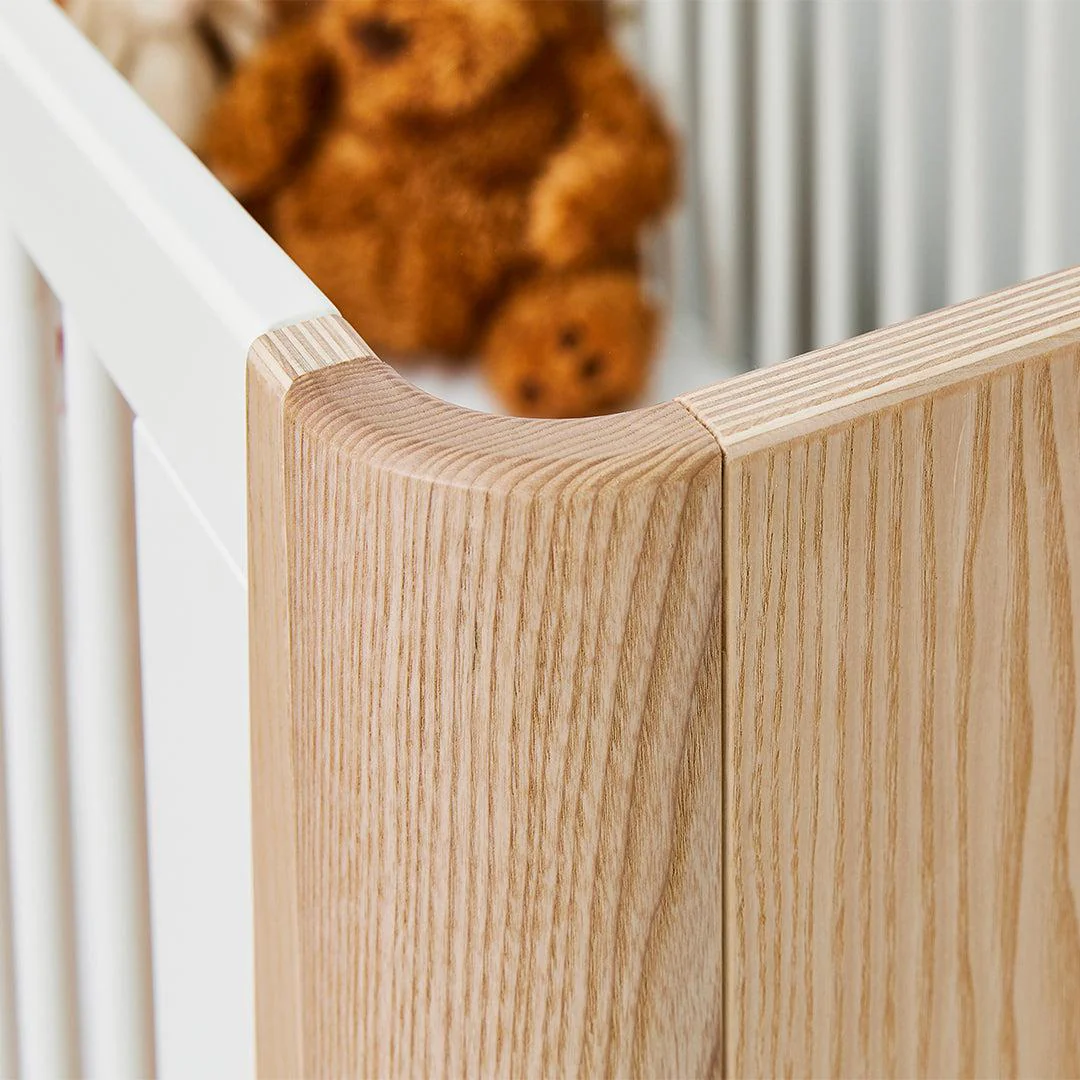 Gaia Hera Complete Sleep Cot Bed - Natural + Walnut - Image 5