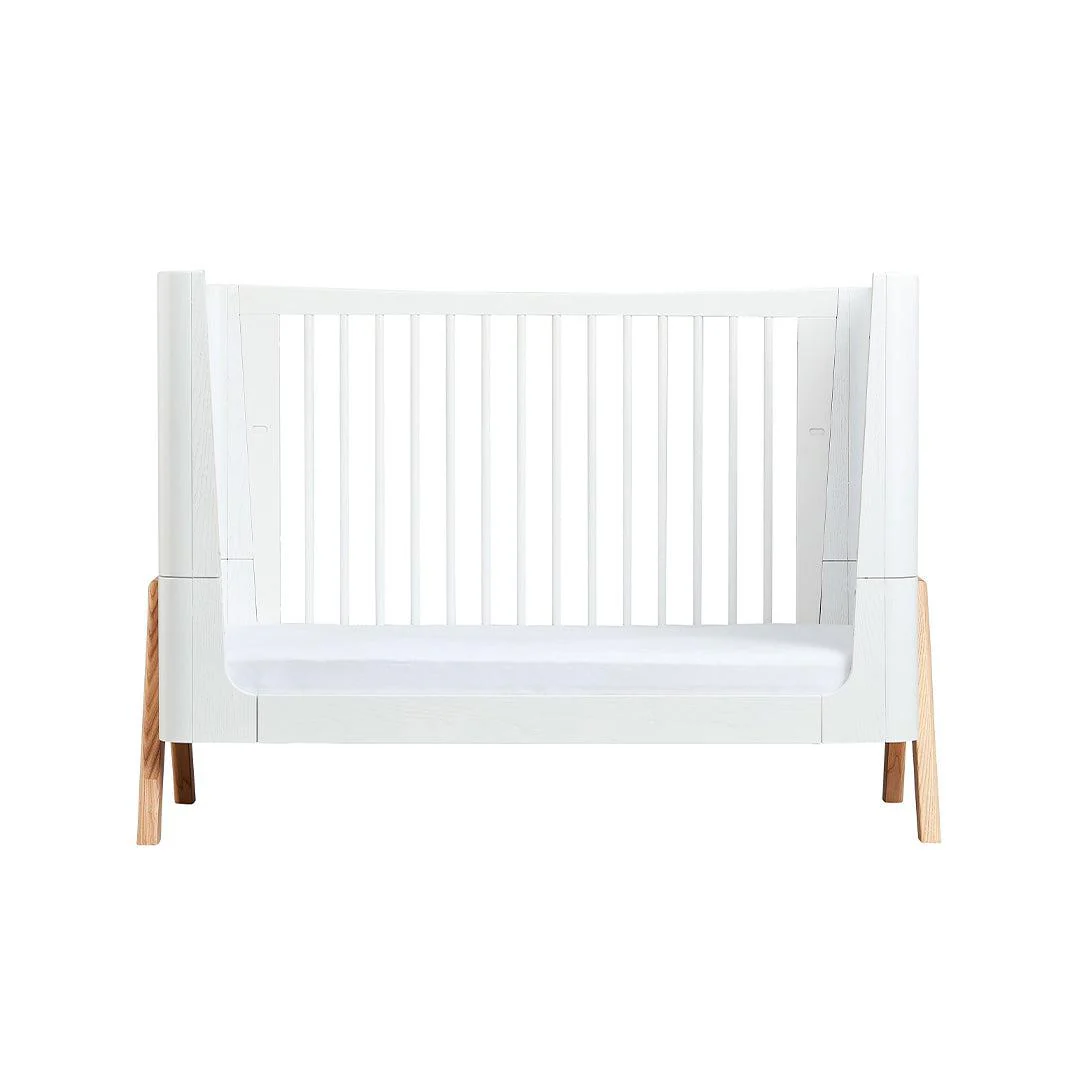Gaia Baby Hera Cot Bed + Dresser Two Piece Bundle - Scandi-White + Natural - Image 10