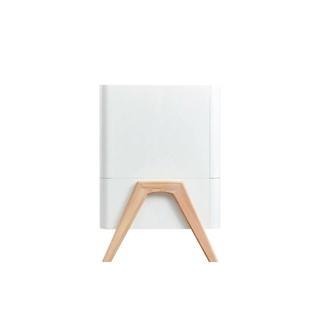 Gaia Baby Hera Cot Bed + Dresser Two Piece Bundle - Scandi-White + Natural - Image 12