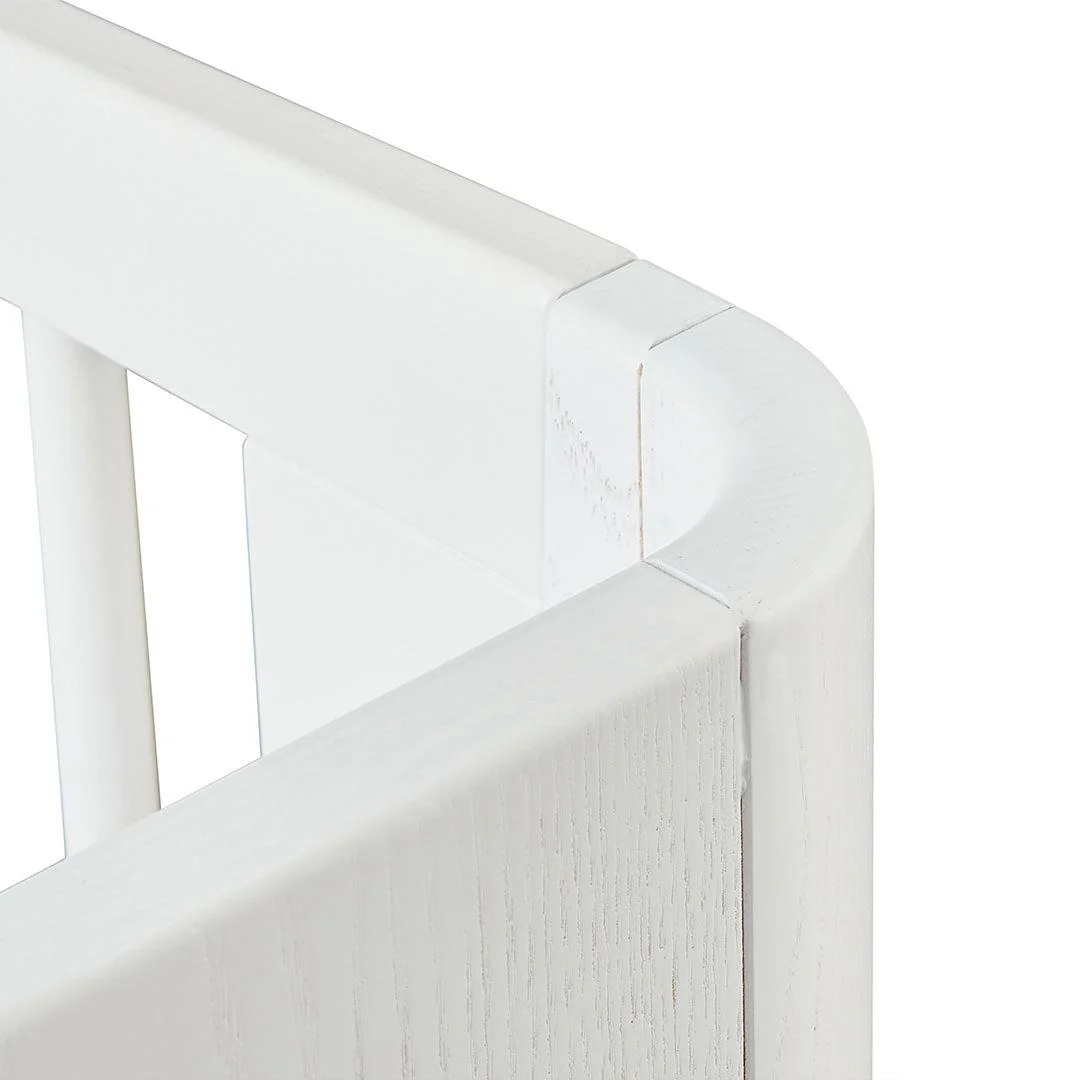 Gaia Baby Hera Cot Bed + Dresser Two Piece Bundle - Scandi-White + Natural - Image 13