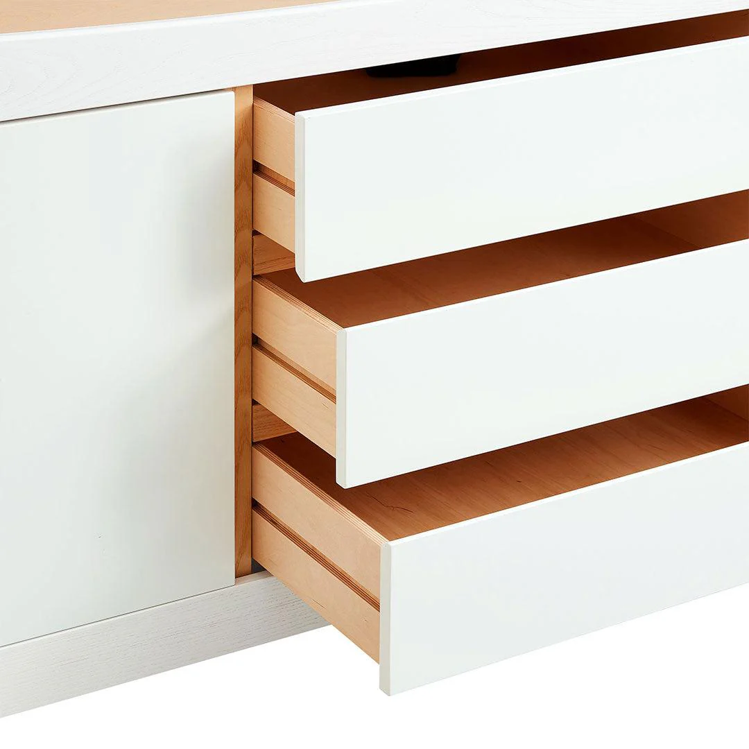 Gaia Baby Hera Cot Bed + Dresser Two Piece Bundle - Scandi-White + Natural - Image 16