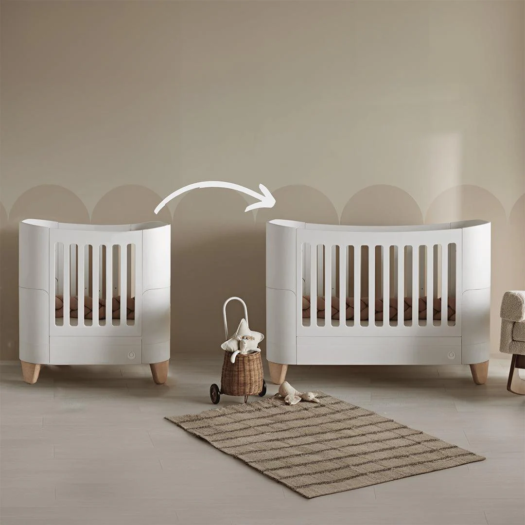 Gaia Baby Serena "All-In-One" and Dresser Set Bundle  - White / Natural - Image 2