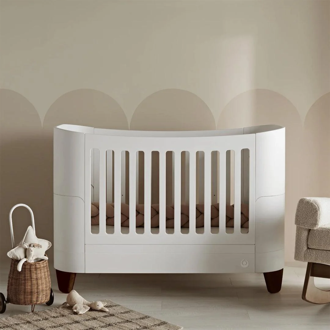 Gaia Baby Serena "All-In-One" and Dresser Set - White / Walnut - Image 2