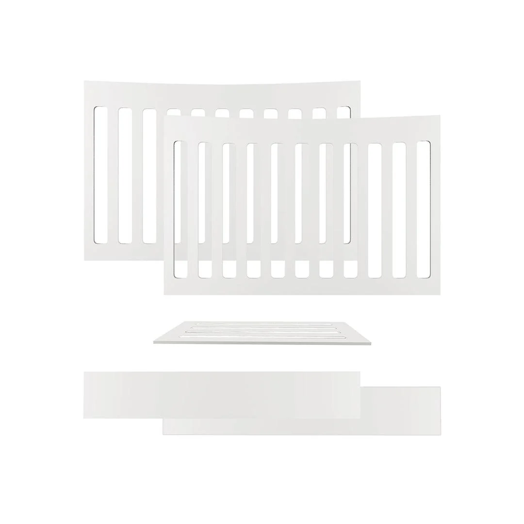 Gaia Baby Serena Mini Cot Bed Extension - White