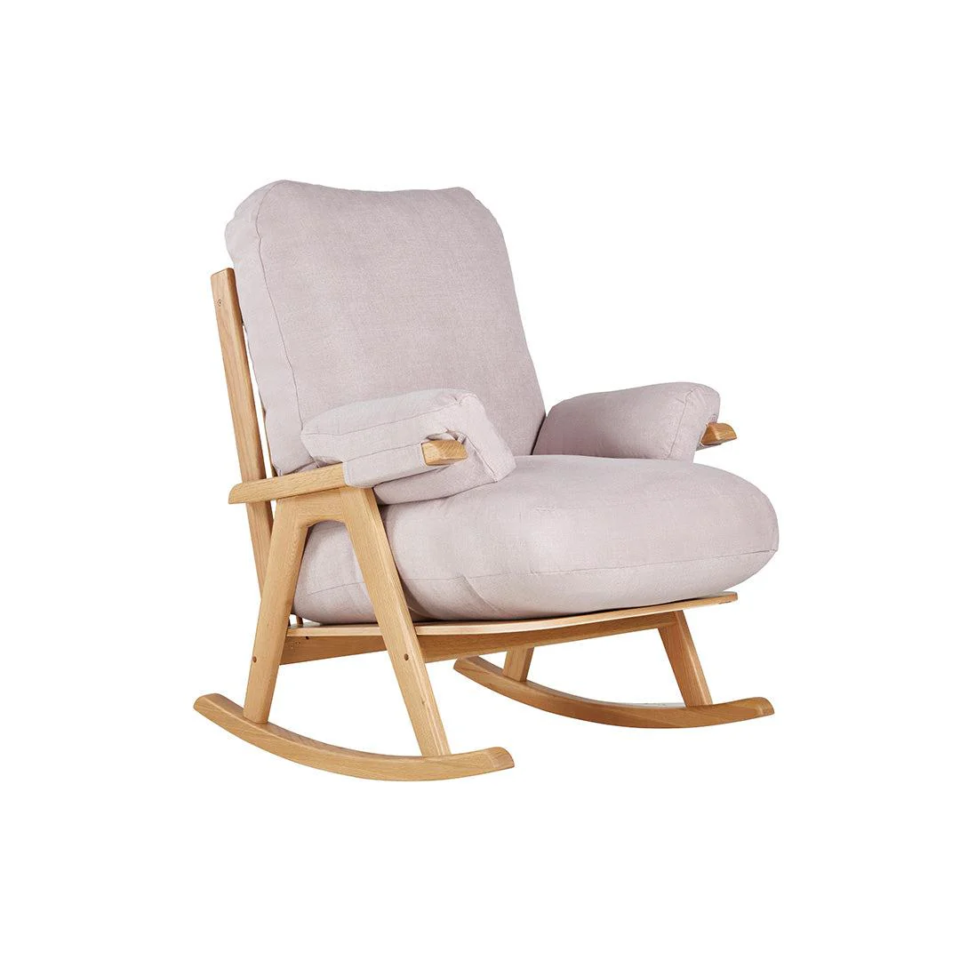 Gaia Hera Rocking Chair - Natural Oak + Blush
