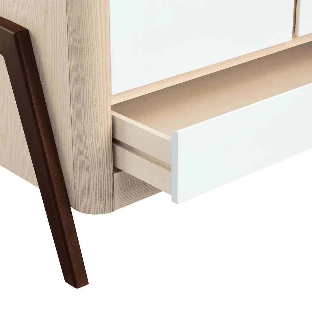 Gaia Hera Wardrobe - Natural + Walnut - Image 10