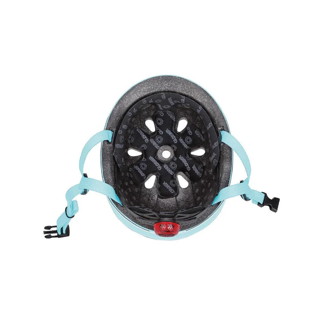 Globber Go-Up Lights Helmet - Pastel Blue - Image 2