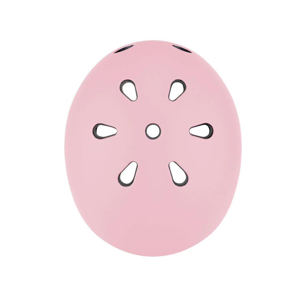 Globber Go-Up Lights Helmet - Pastel Pink - Image 4