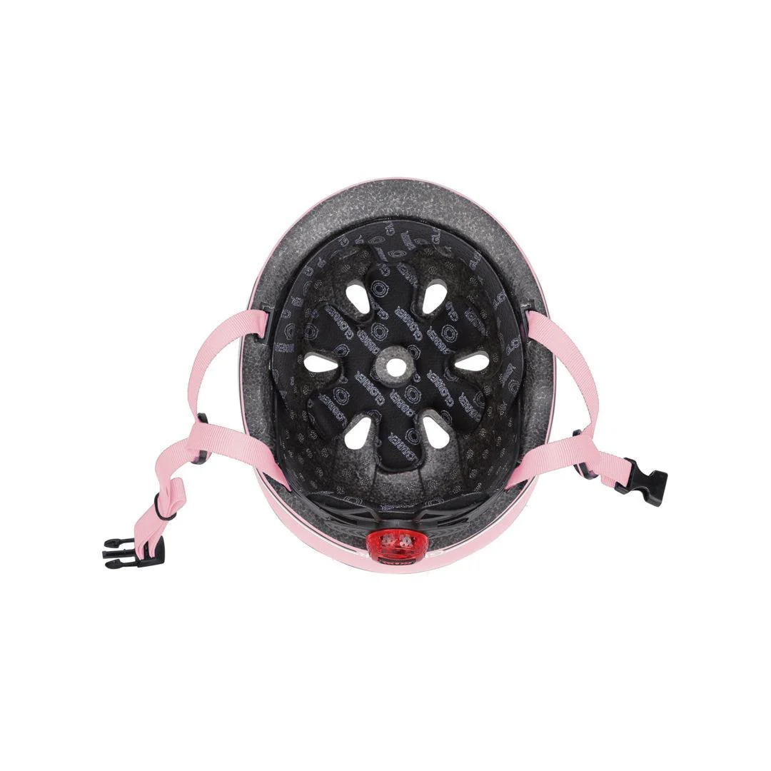 Globber Go-Up Lights Helmet - Pastel Pink - Image 5