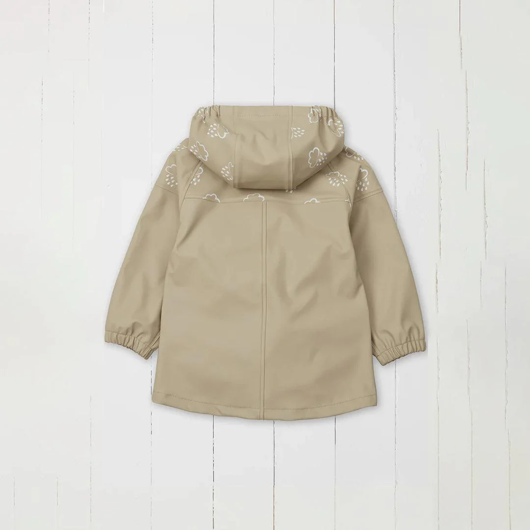Grass & Air Colour Revealing Rainster Jacket - Stone - Image 4