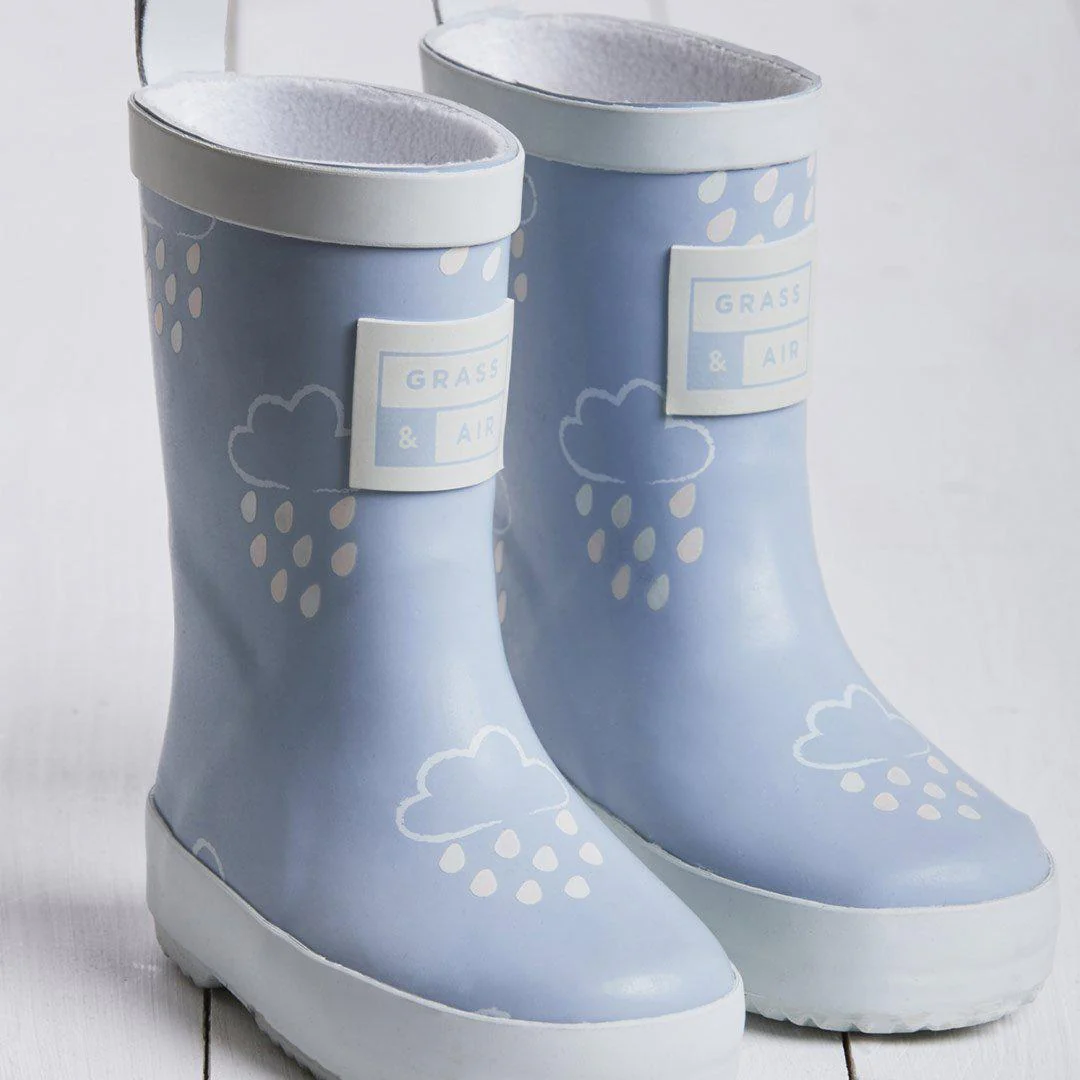 Grass & Air Colour-Revealing Wellies - Baby Blue - Image 6