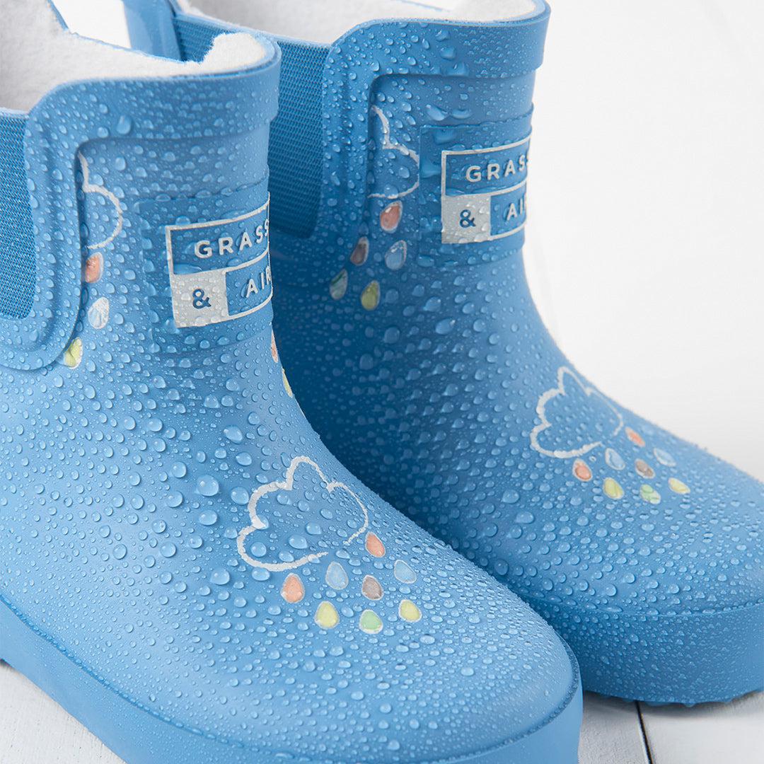 Grass & Air Shortie Adventure Boot With Bag - Cornflower Blue - Image 3