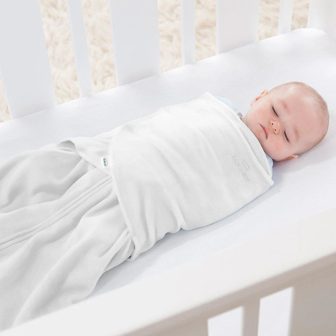 HALO SleepSack Swaddle - White - TOG 1.5 - Image 3
