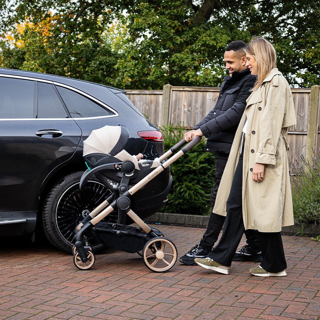 iCandy Cocoon Infant Car Seat + Base - Dark Grey - Image 4
