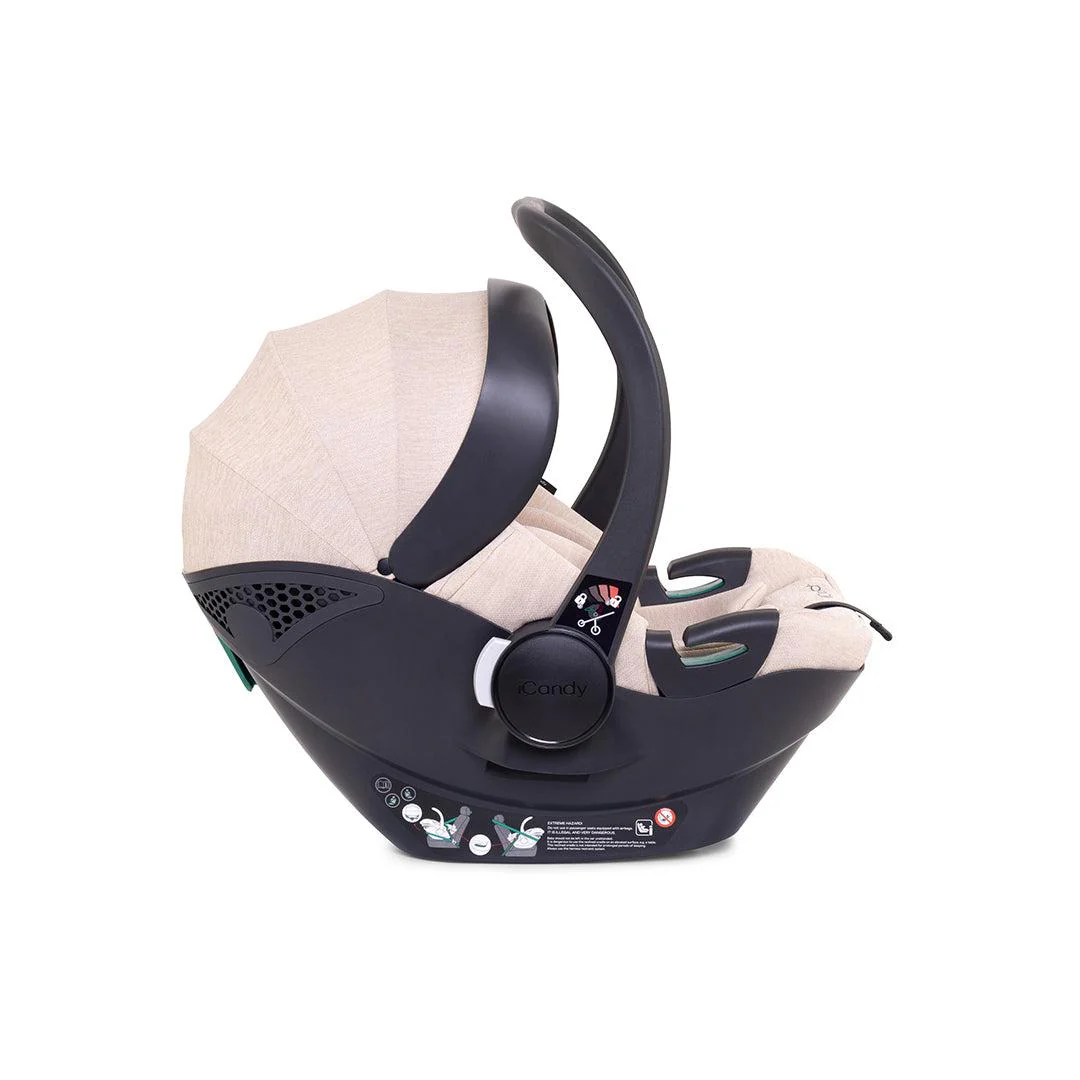 iCandy Cocoon Infant Car Seat + Base - Latte - Image 6