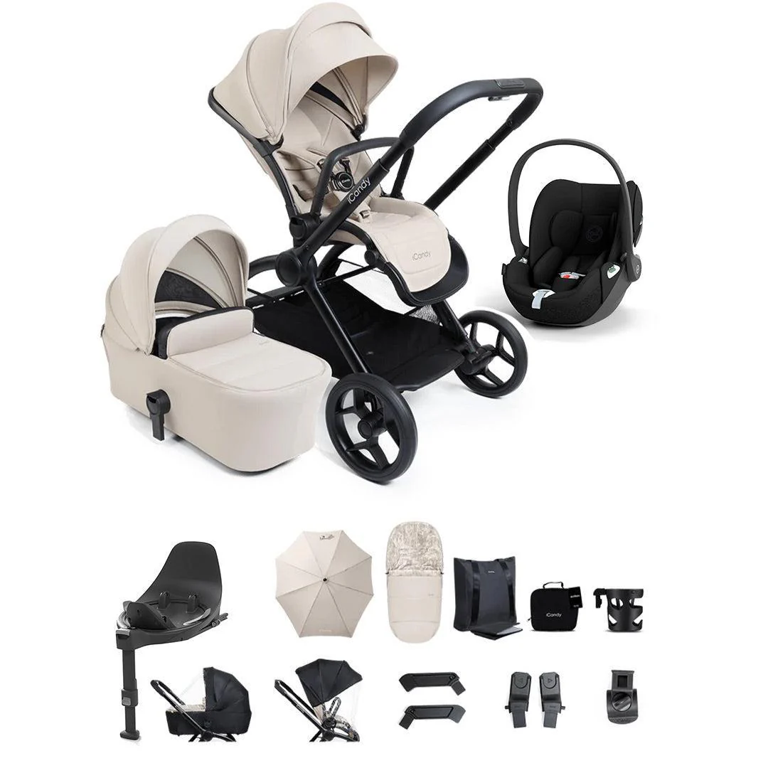 iCandy Core 2 Black Complete Travel Bundle with CYBEX Cloud T and Base - Image 2