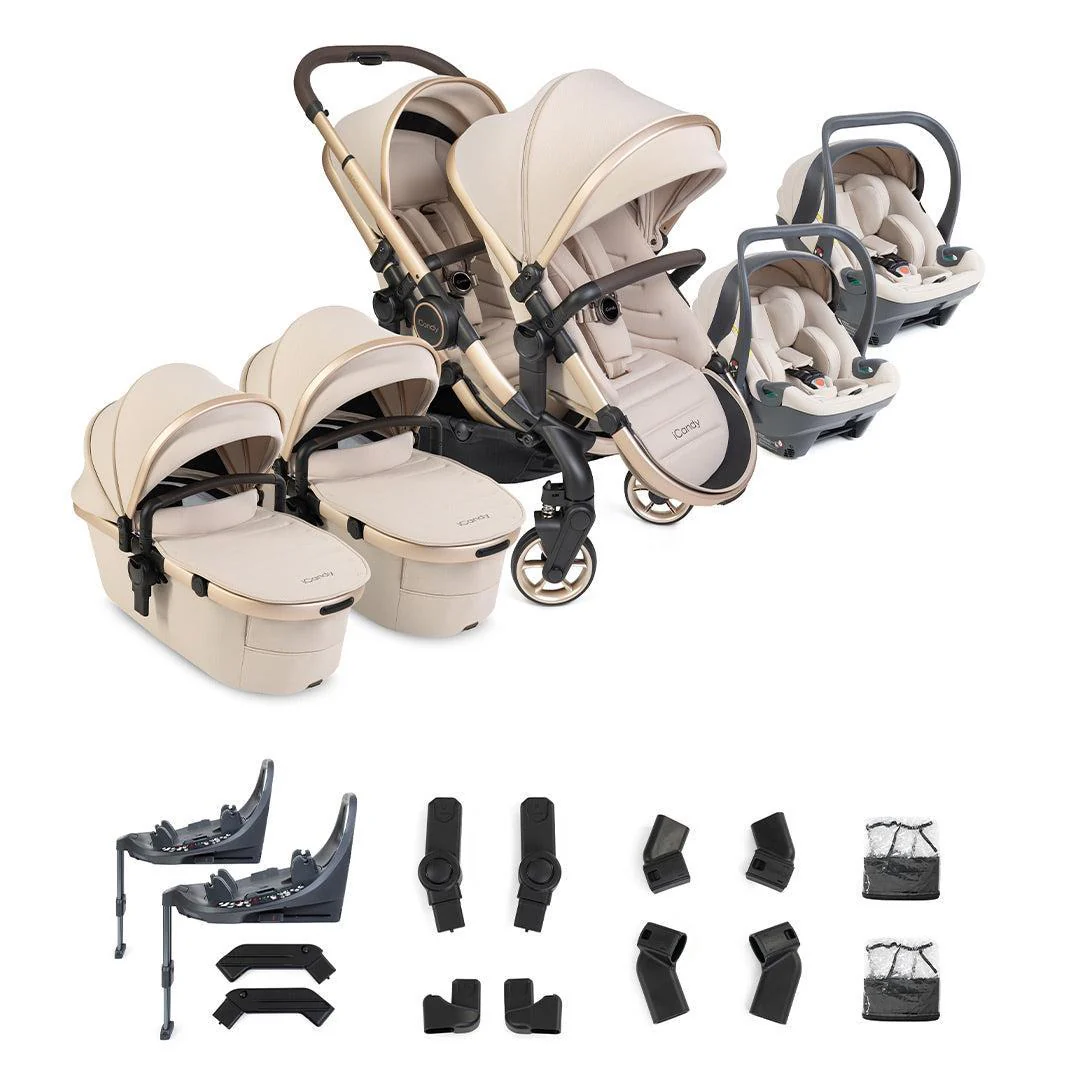 iCandy Peach 8 Editions Twin with Cocoon 360 and Base