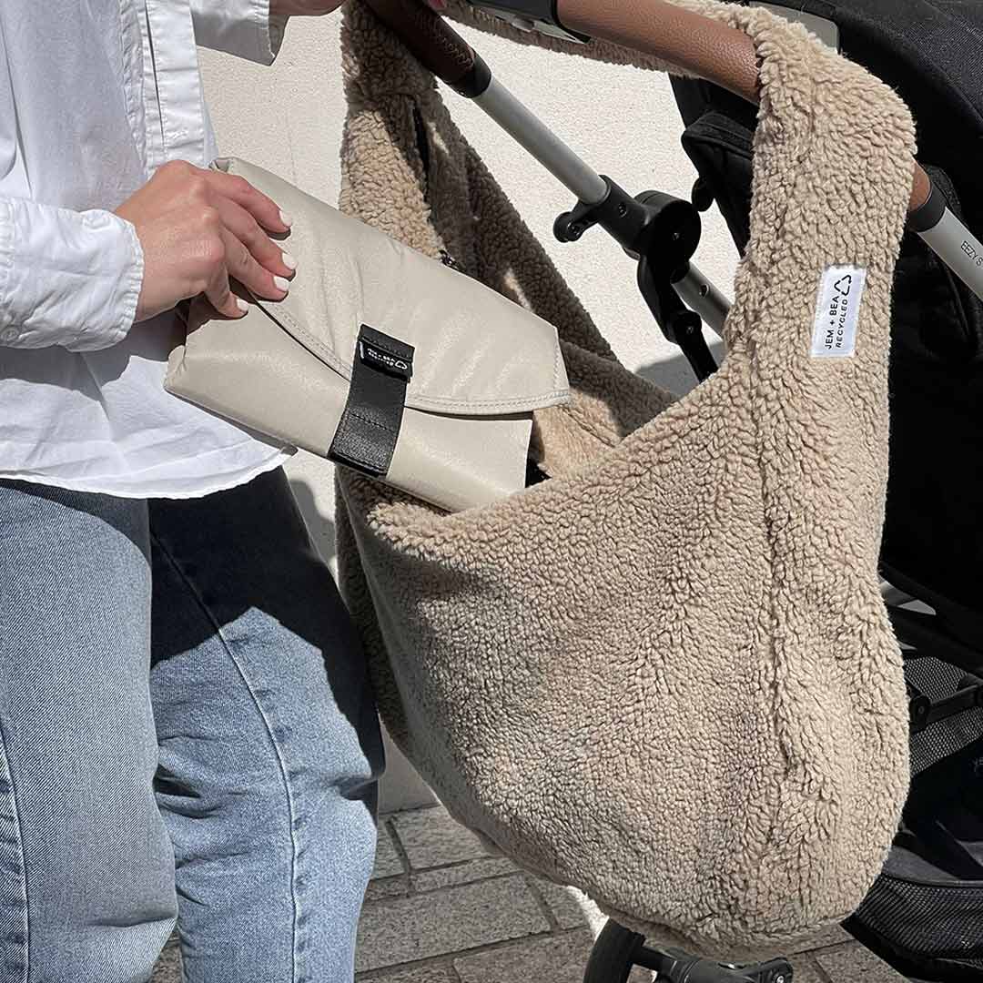 JEM + BEA Teddy XL Changing Bag - Fawn - Image 5