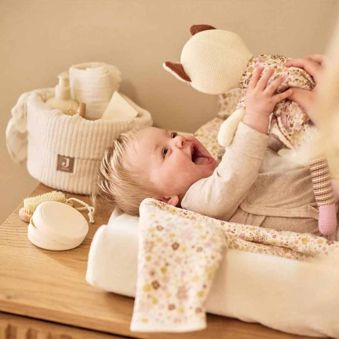 Jollein Changing Table Basket Cloudy Rib - Oatmeal - Image 2