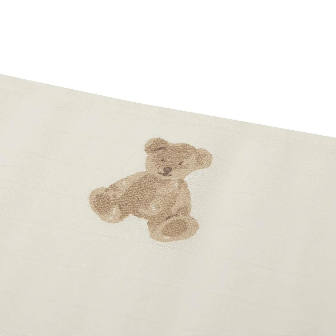 Jollein Muslin Cloth (3pack) - Teddy Bear - Image 2