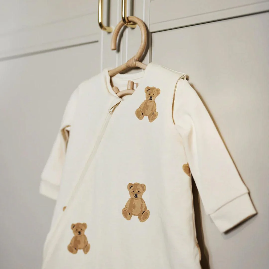 Jollein Newborn Sleeping Bag 4-Seasons 60cm Teddy Bear - Teddy Bear - Image 3