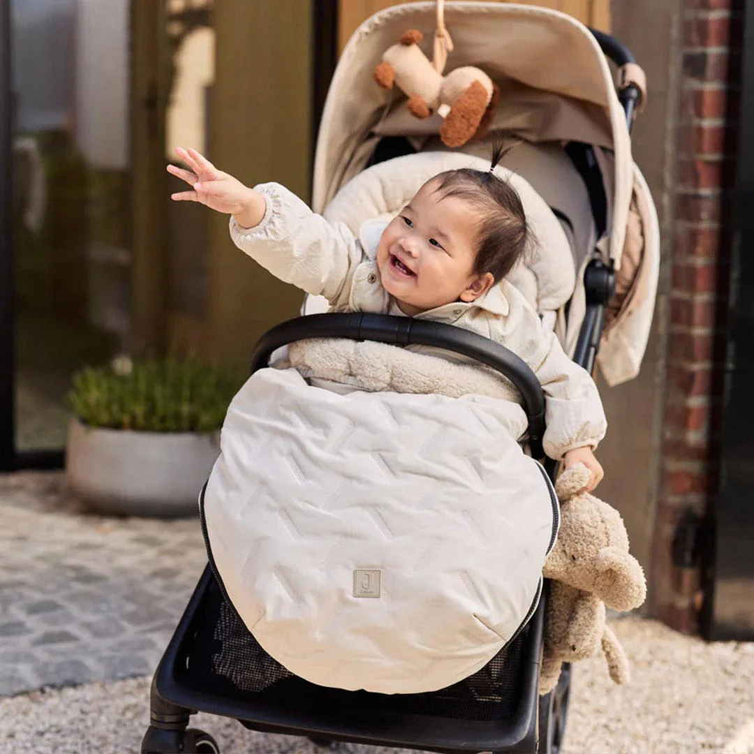 Jollein Stroller Embossed Footmuff - Sand - Image 2