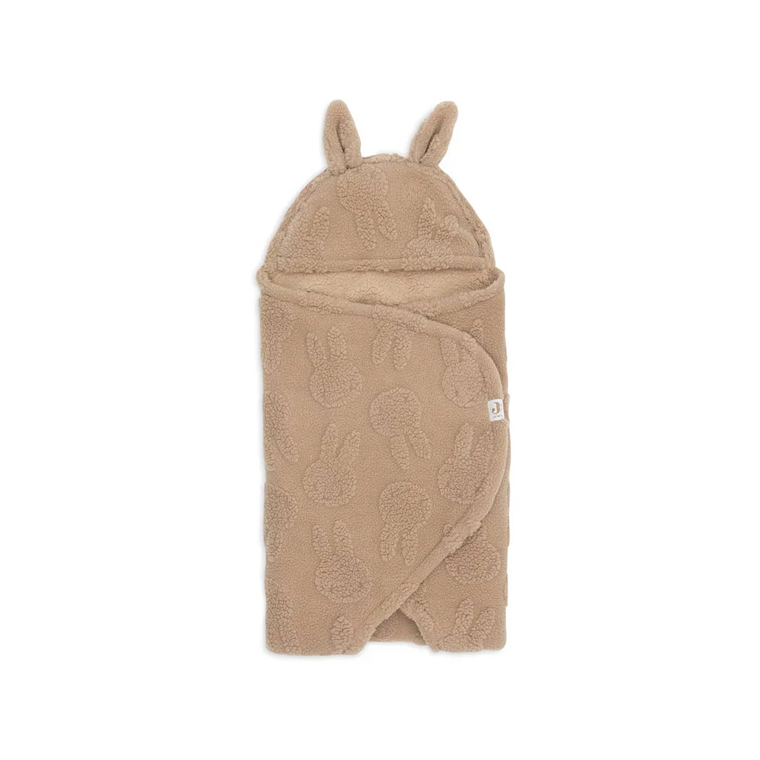 Jollein Swaddling Wrap Blanket Miffy Jacquard Teddy - Biscuit