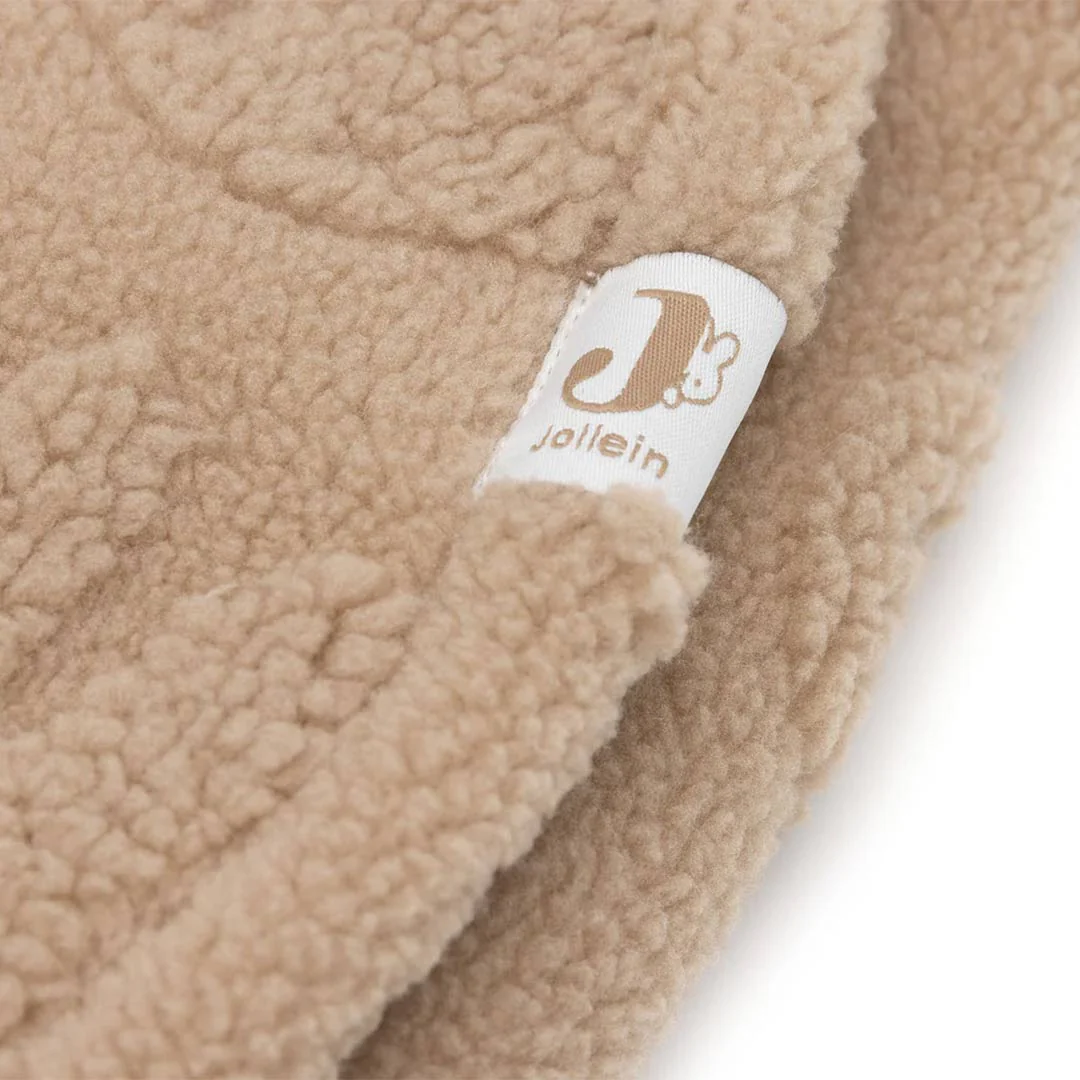 Jollein Swaddling Wrap Blanket Miffy Jacquard Teddy - Biscuit - Image 6
