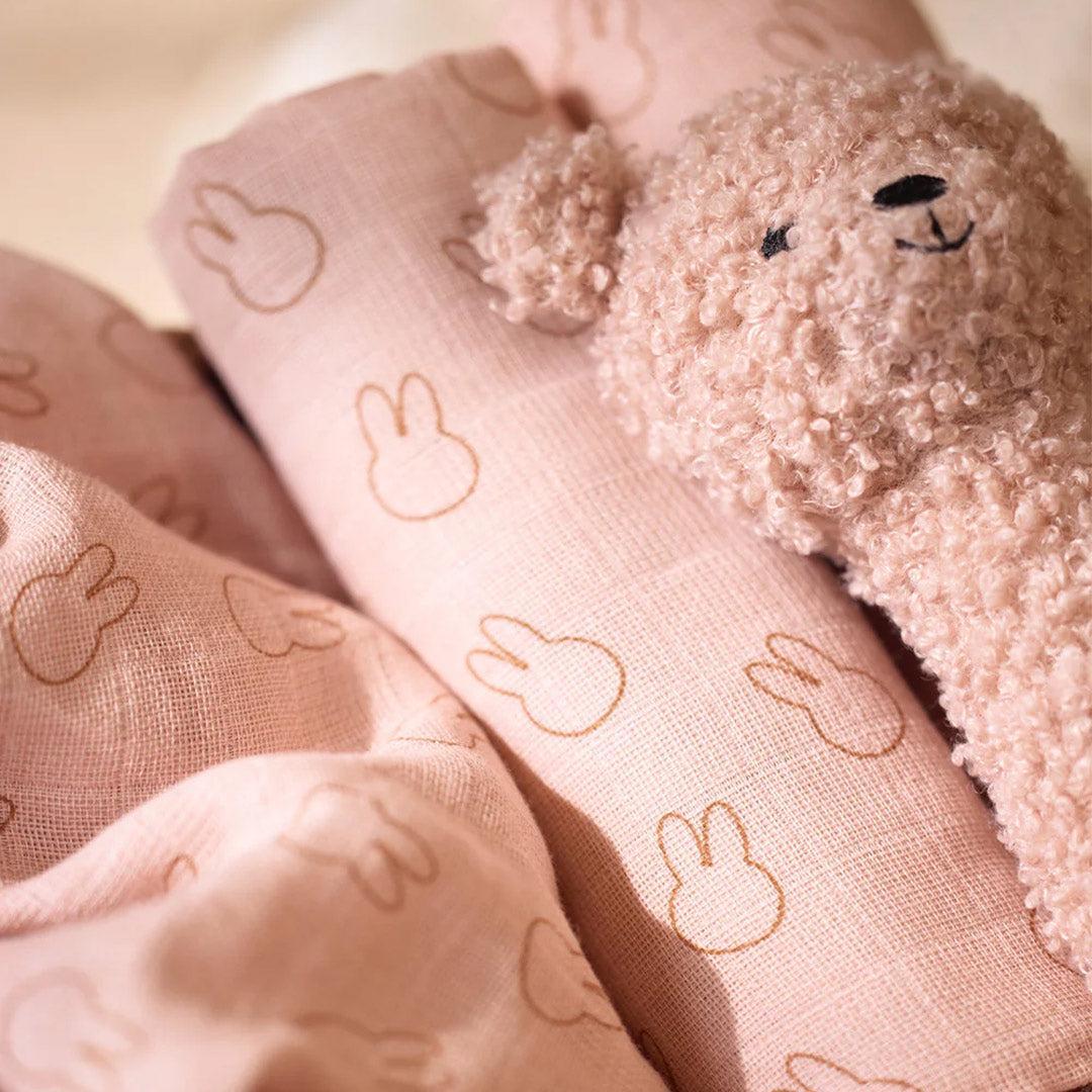 Jollein Teddy Bear Rattle - Wild Rose - Image 3