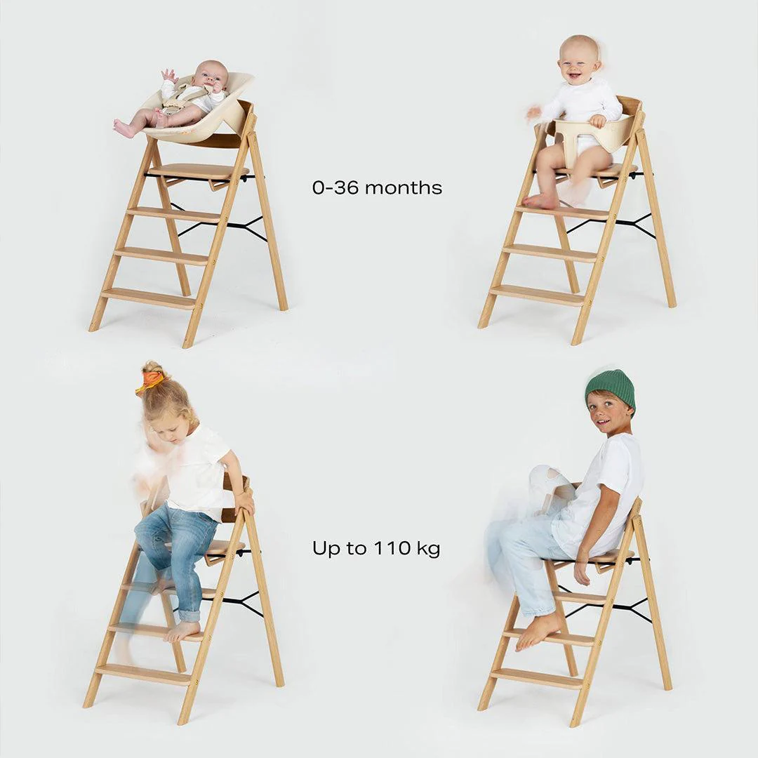 KAOS KLAPP® Highchair - Beech - Natural - Image 6