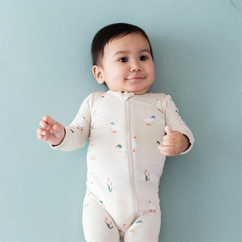 Kyte Baby Zippered Footed Sleepsuit - Duck - Image 2