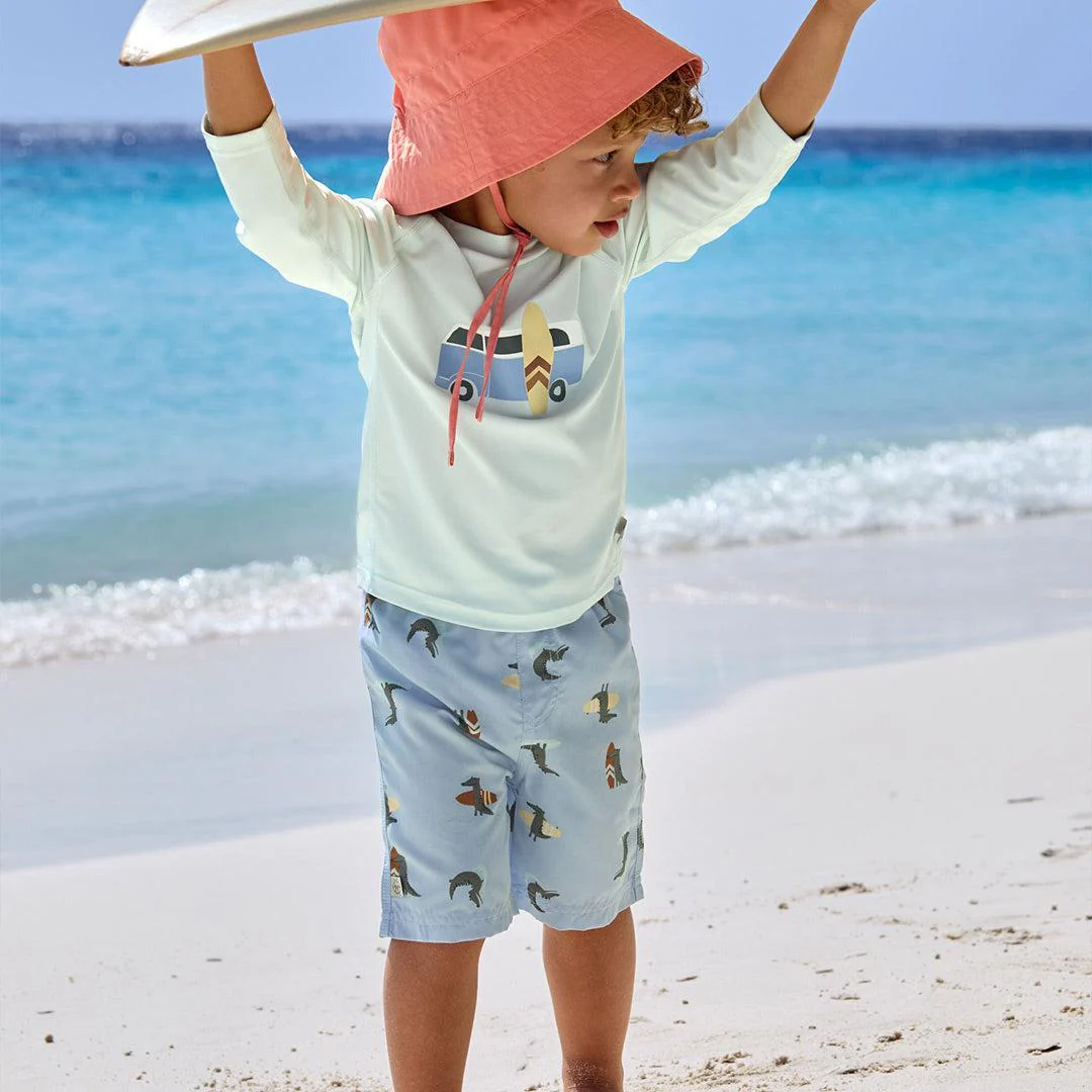 Lassig Board Shorts - Sky Blue - Crocodile - Image 5