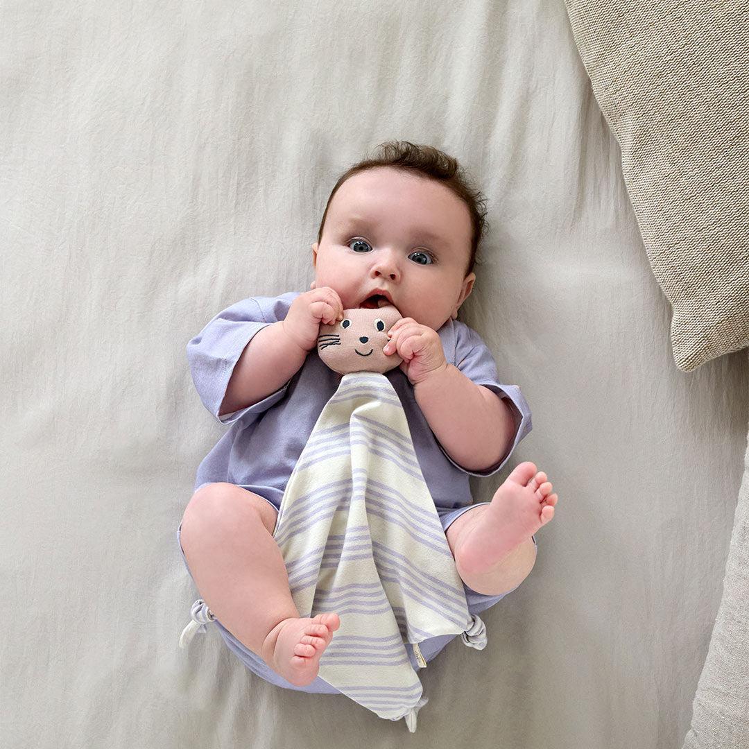 Lassig Cuddle Cloth GOTS - Cat - Lilac