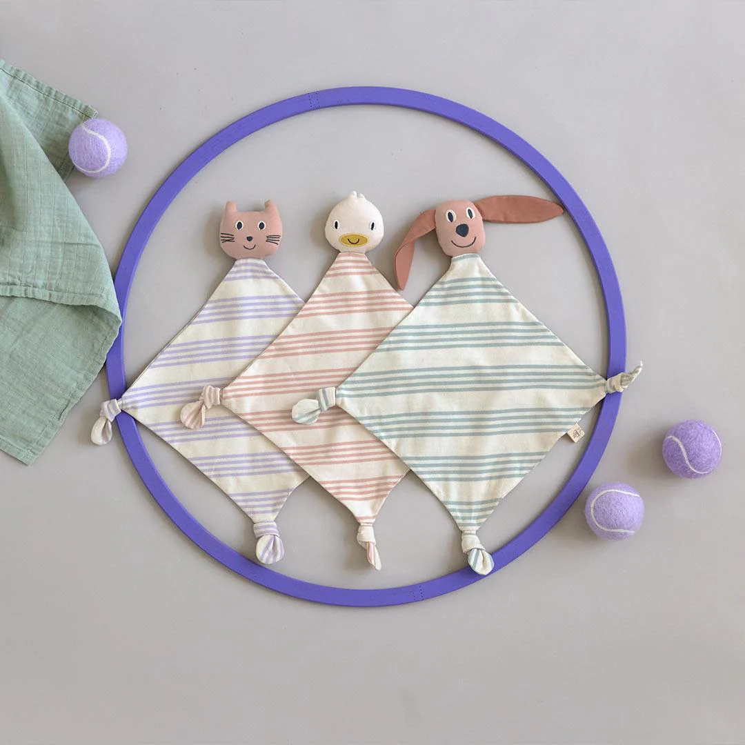 Lassig Cuddle Cloth GOTS - Cat - Lilac - Image 5