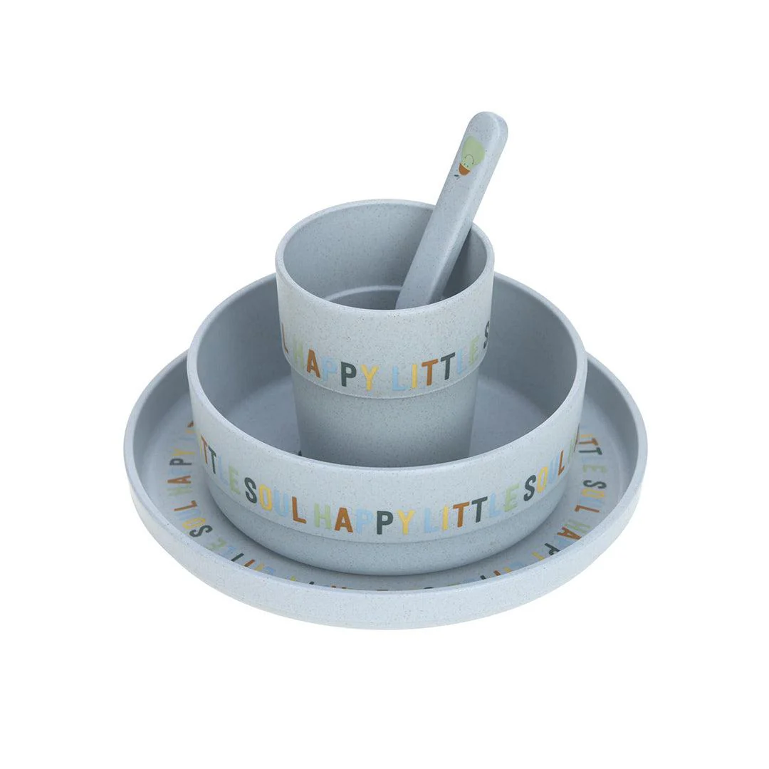 Lassig Dish Set Cellulose - Happy Fruits - Lemon - Image 4