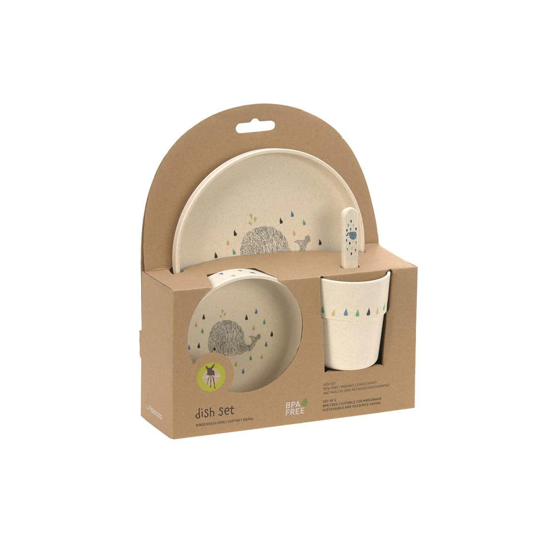 Lassig Dish Set Cellulose - Little Water - Whale - Image 3