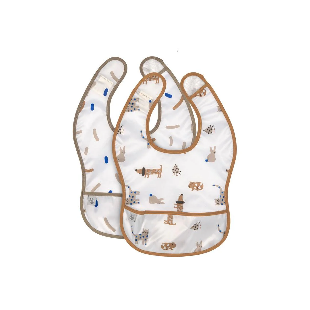 Lassig Lightweight Bib - 2 Pack - Royal Blue - Little Mateys