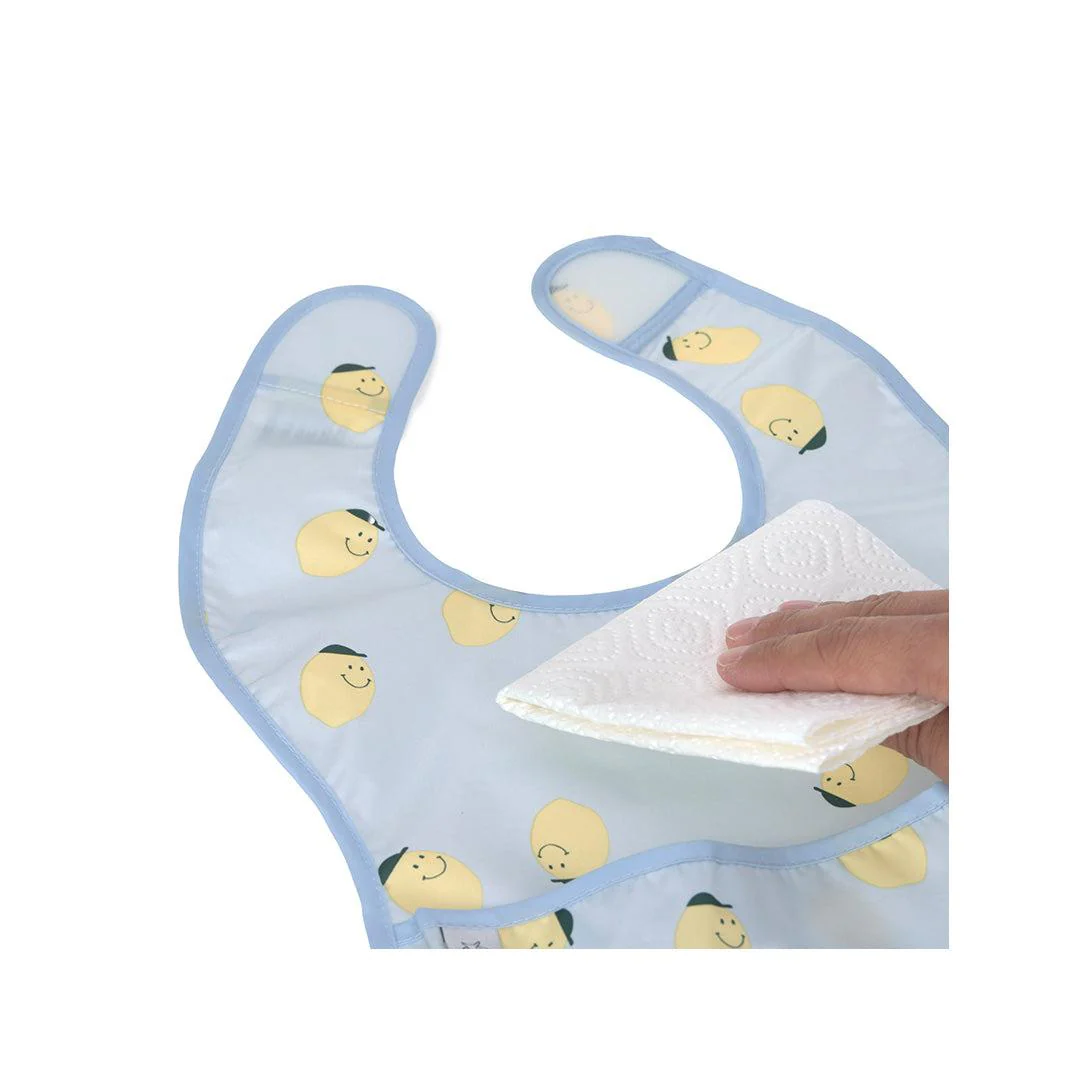 Lassig Lightweight Bibs 2pcs - Happy Fruits - Lemon - Image 4