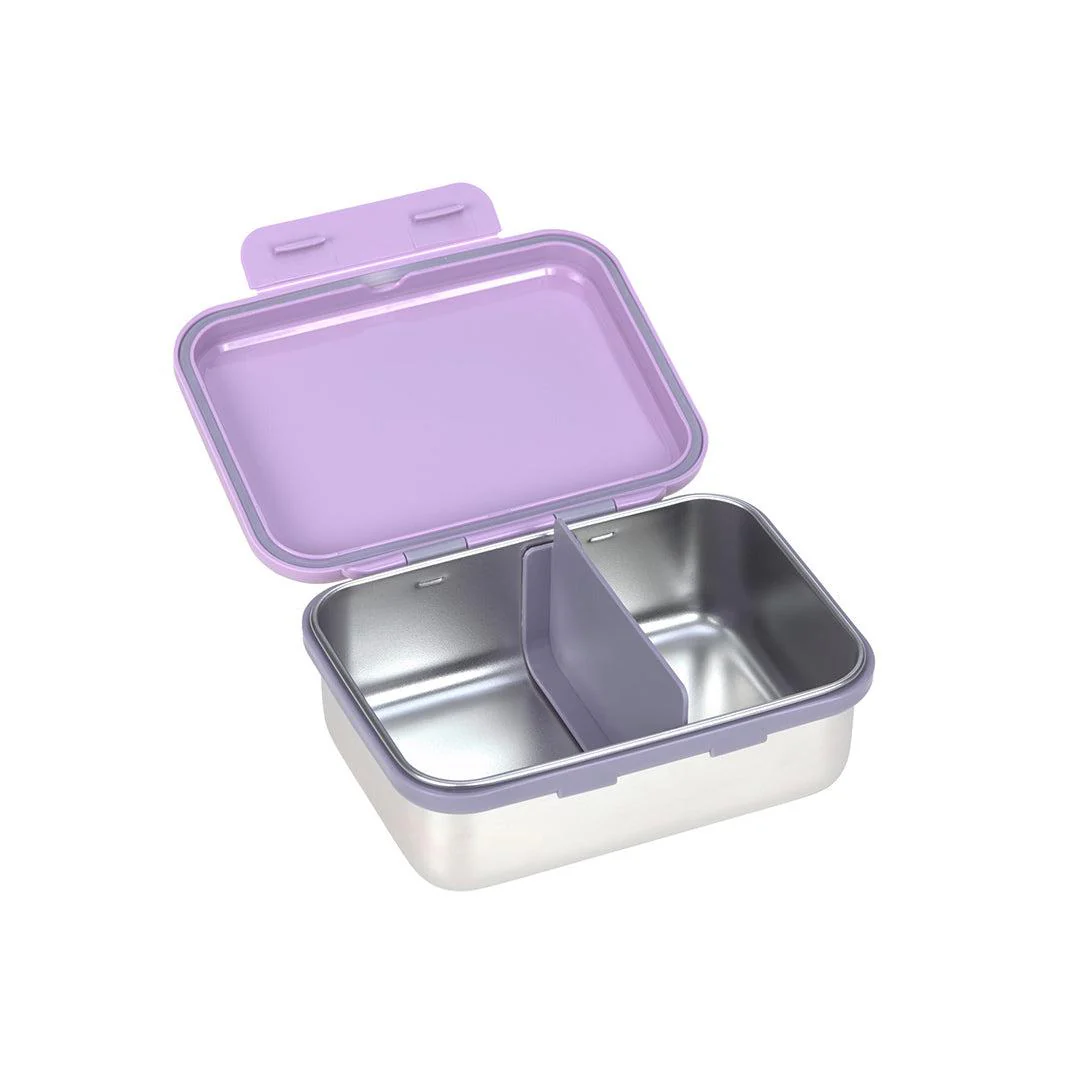 Lassig Lunchbox Stainless Steel - Little Gang - Heart Lilac - Image 2