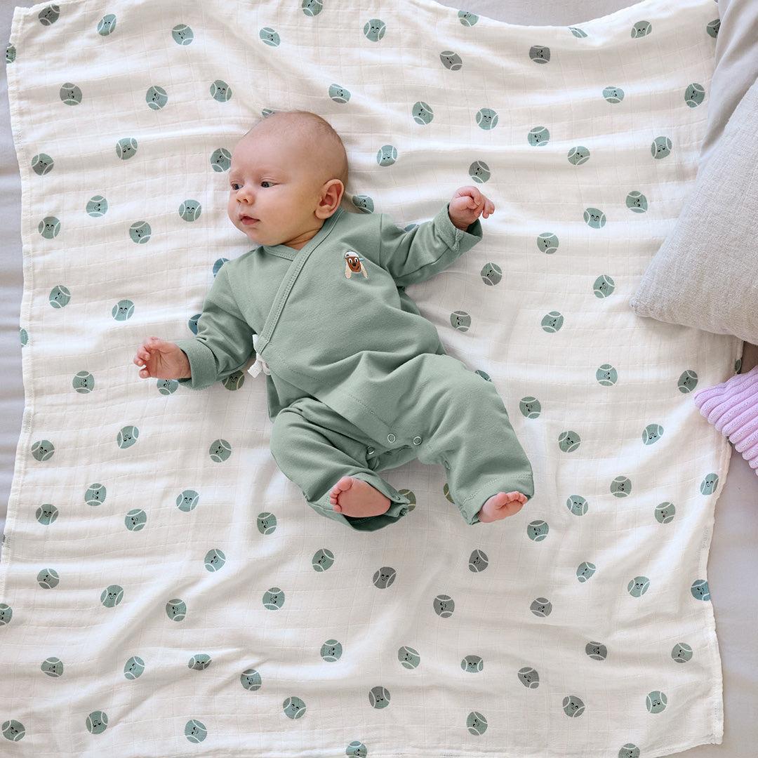 Lassig Romper GOTS - Granite Green - Image 4