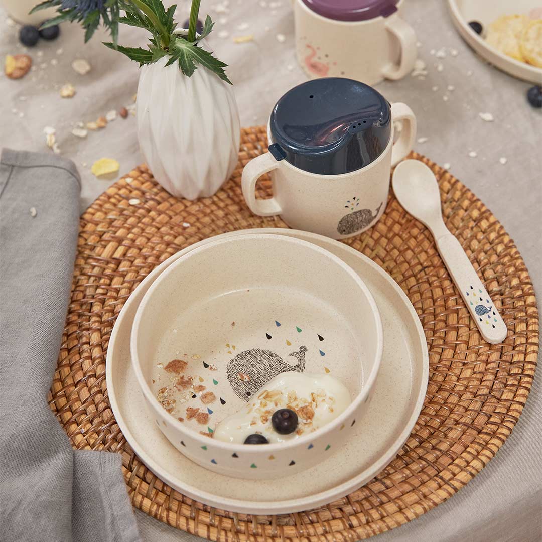 Lassig Spoon Set Cellulose - Little Water - Whale - Image 3