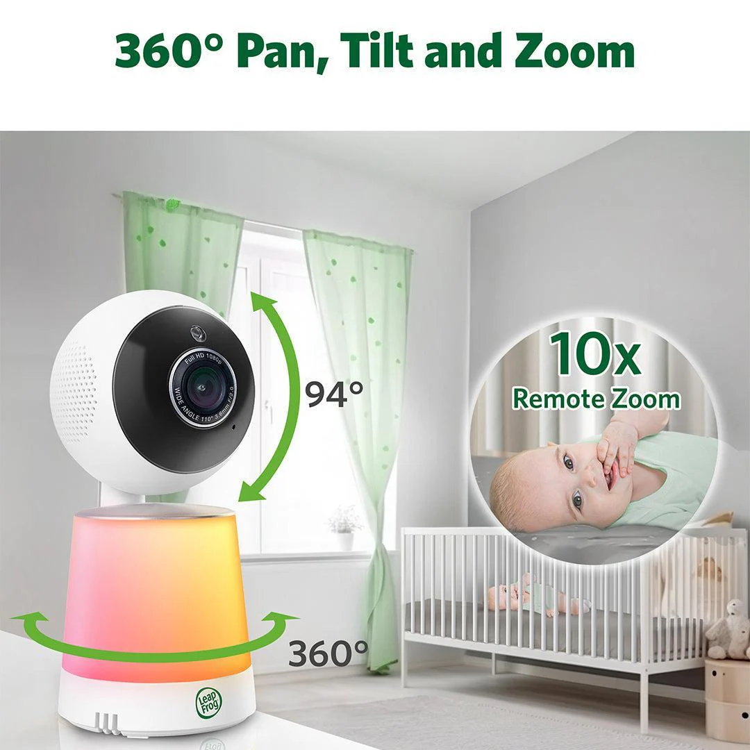 LeapFrog LF4915HD 5" Wi-Fi  Pan & Tilt Monitor - White - Image 10