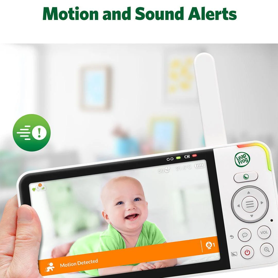 LeapFrog LF4915HD 5" Wi-Fi  Pan & Tilt Monitor - White - Image 12