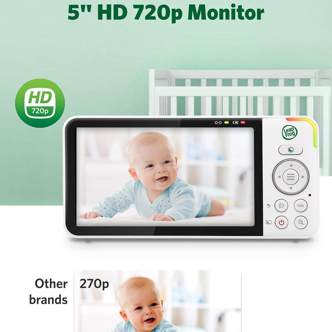 LeapFrog LF4915HD 5" Wi-Fi  Pan & Tilt Monitor - White - Image 14