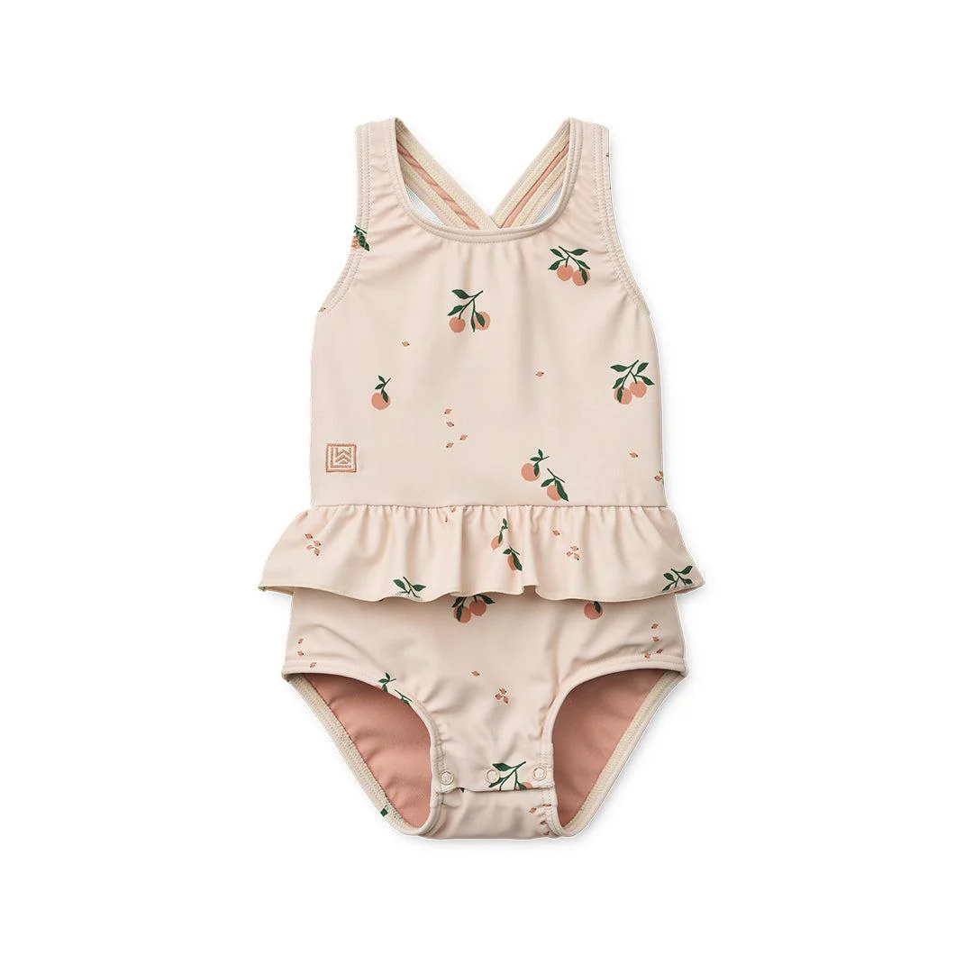 Liewood Amara Baby Printed Swimsuit - Peach / Sea Shell