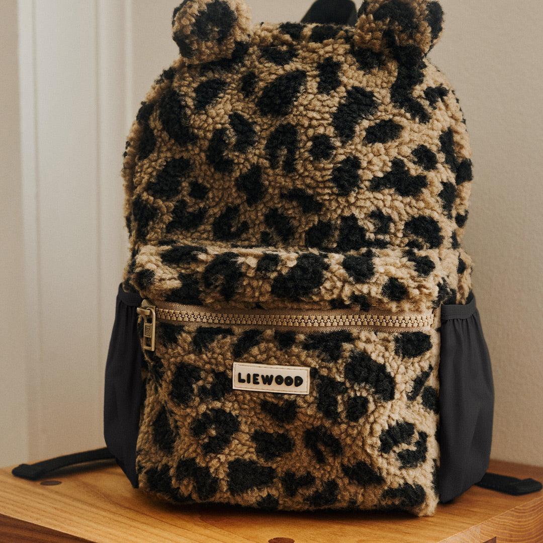 Liewood Andreas Pile Bear Backpack - Mega Leo / Oat Mix - Image 3
