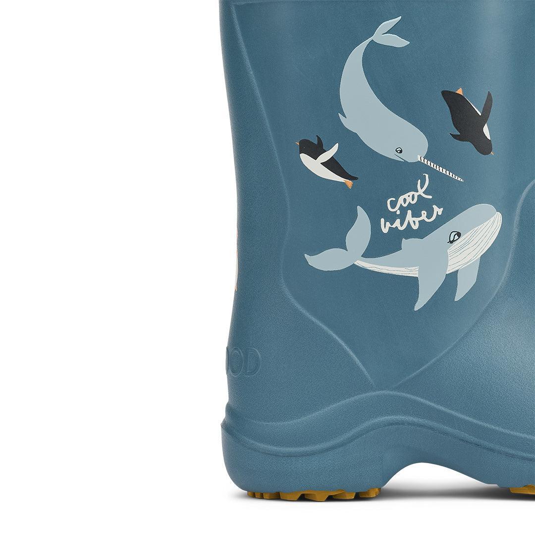 Liewood Aston Rainboot Wellies - Arctic / Ocean View - Image 5