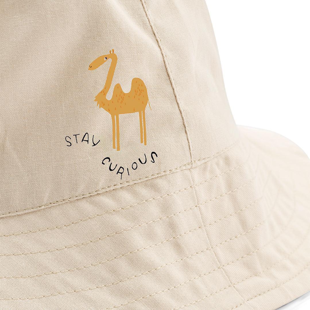 Liewood Damon Reversible Bucket Hat - Around The World / Sandy - Image 2
