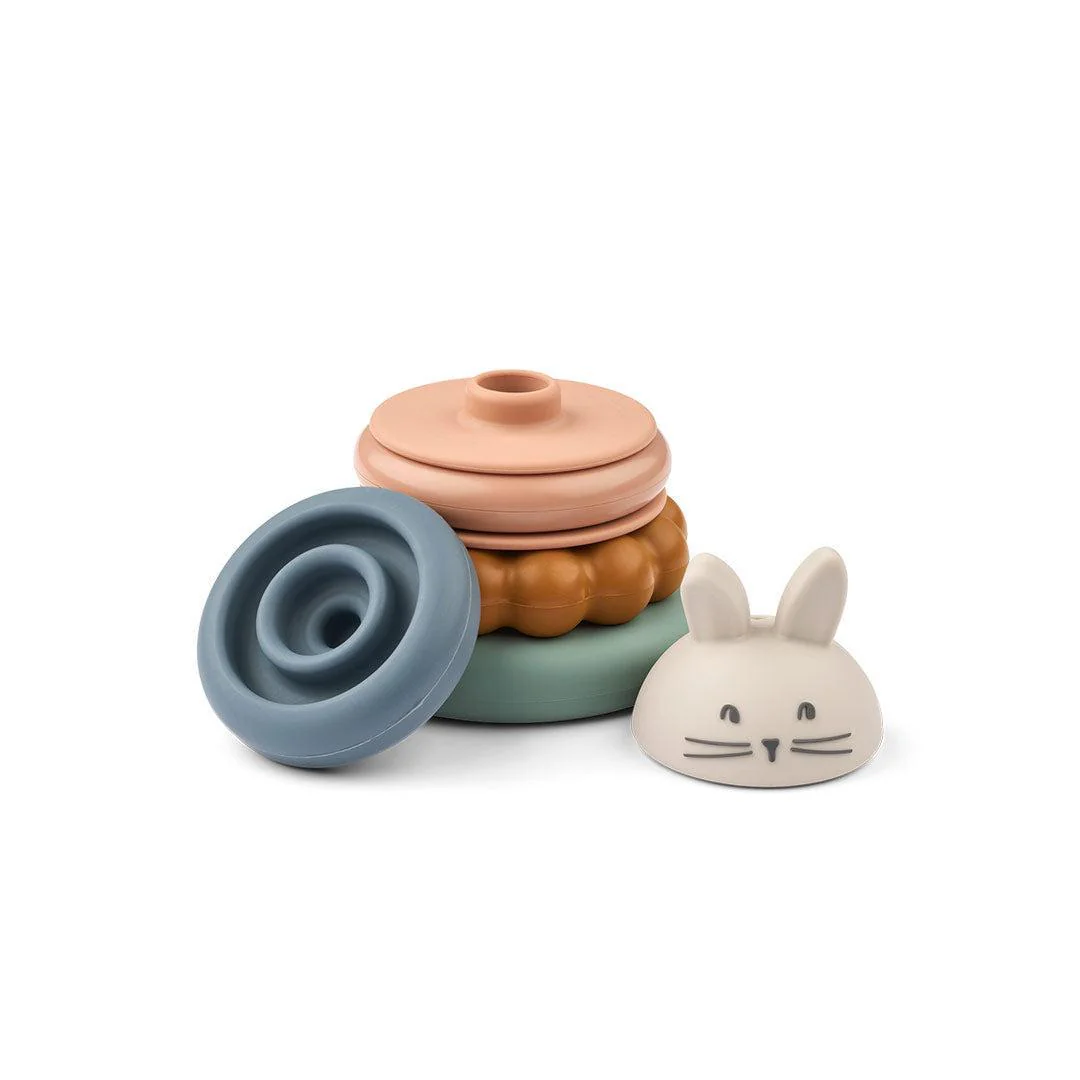 Liewood Donata Silicone Stacking Tower  - Sandy Multi Mix - Image 3