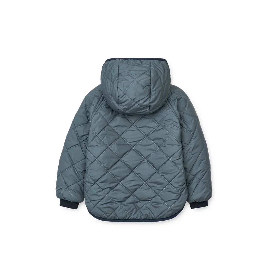 Liewood Jackson Reversible Fleece Jacket - Whale Blue Multi Mix - Image 8